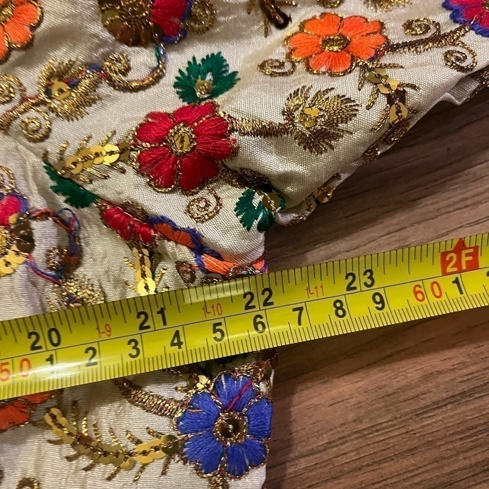 NWT Chandrakala Women's Party Wear Bollywood Readymade Indian Style Saree sz 3XL - Picture 10 of 16